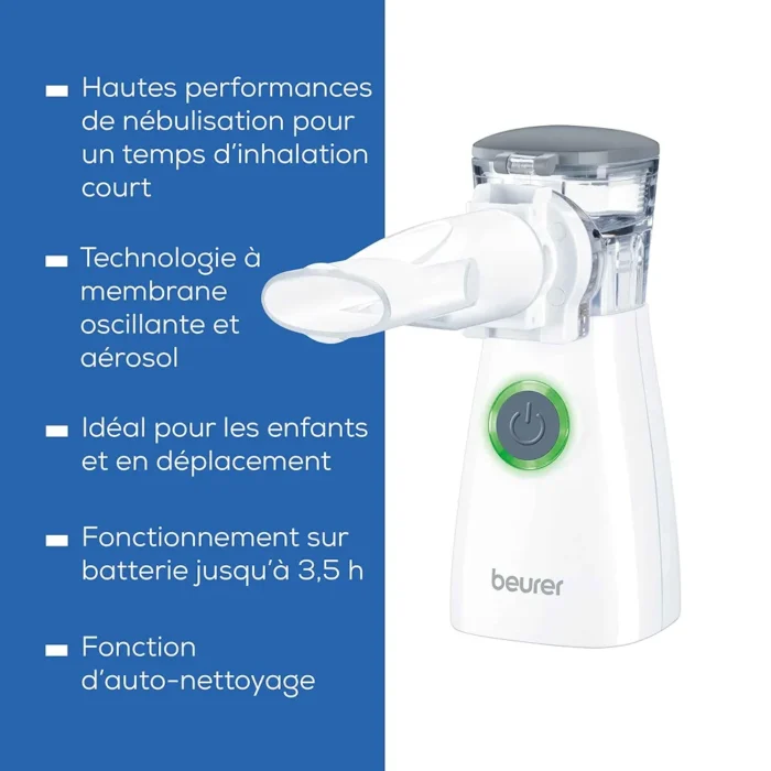 Beurer IH 57 –  aérosol Inhalateur portable à membrane oscillante