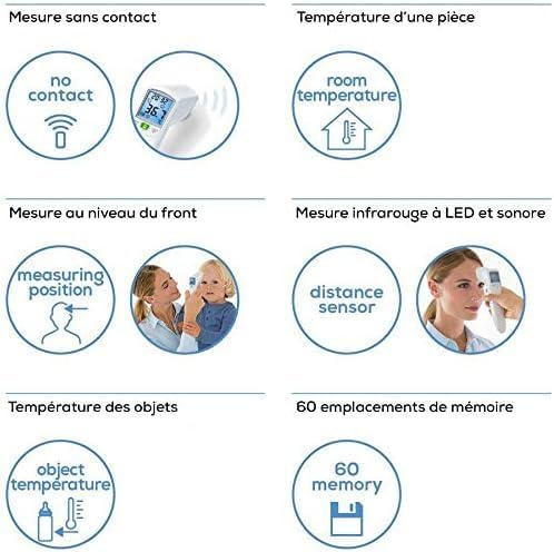 Beurer FT 100, thermomètre  sans contact avec technologie de mesure infrarouge