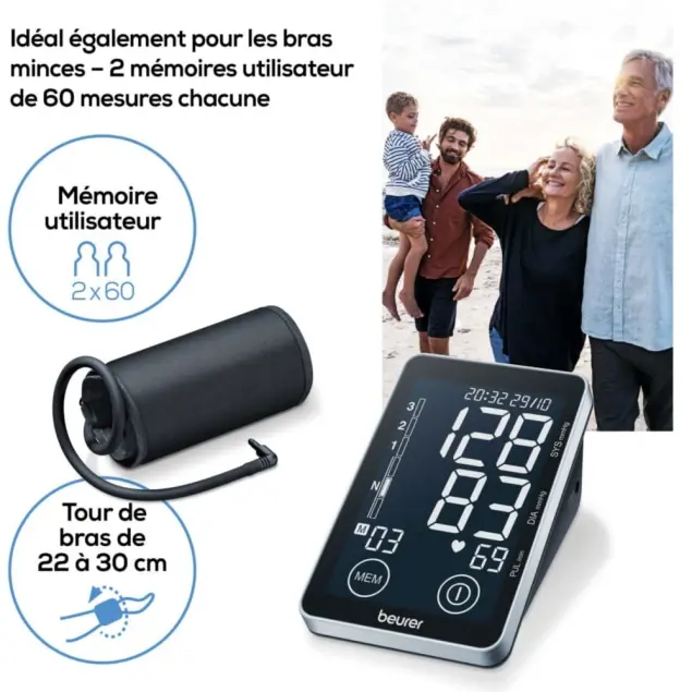 Tensiomètre intelligent au bras Beurer BM 58