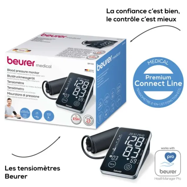 Tensiomètre intelligent au bras Beurer BM 58