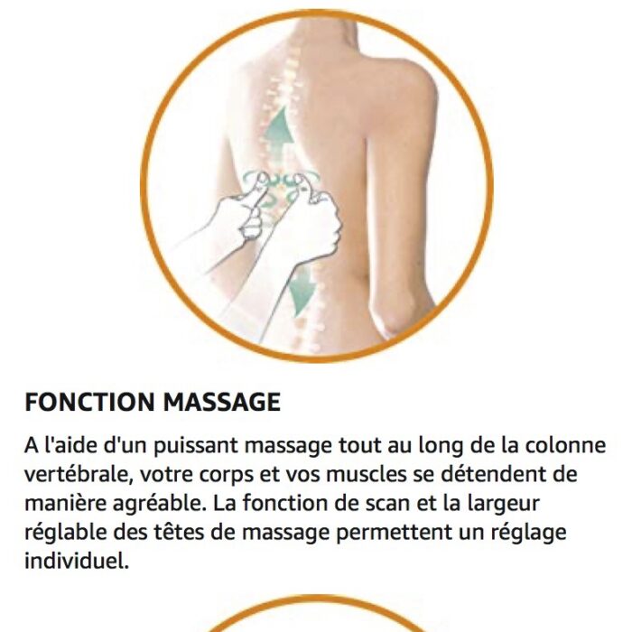 BEURER MG 300 Housse de siège Shiatsu  